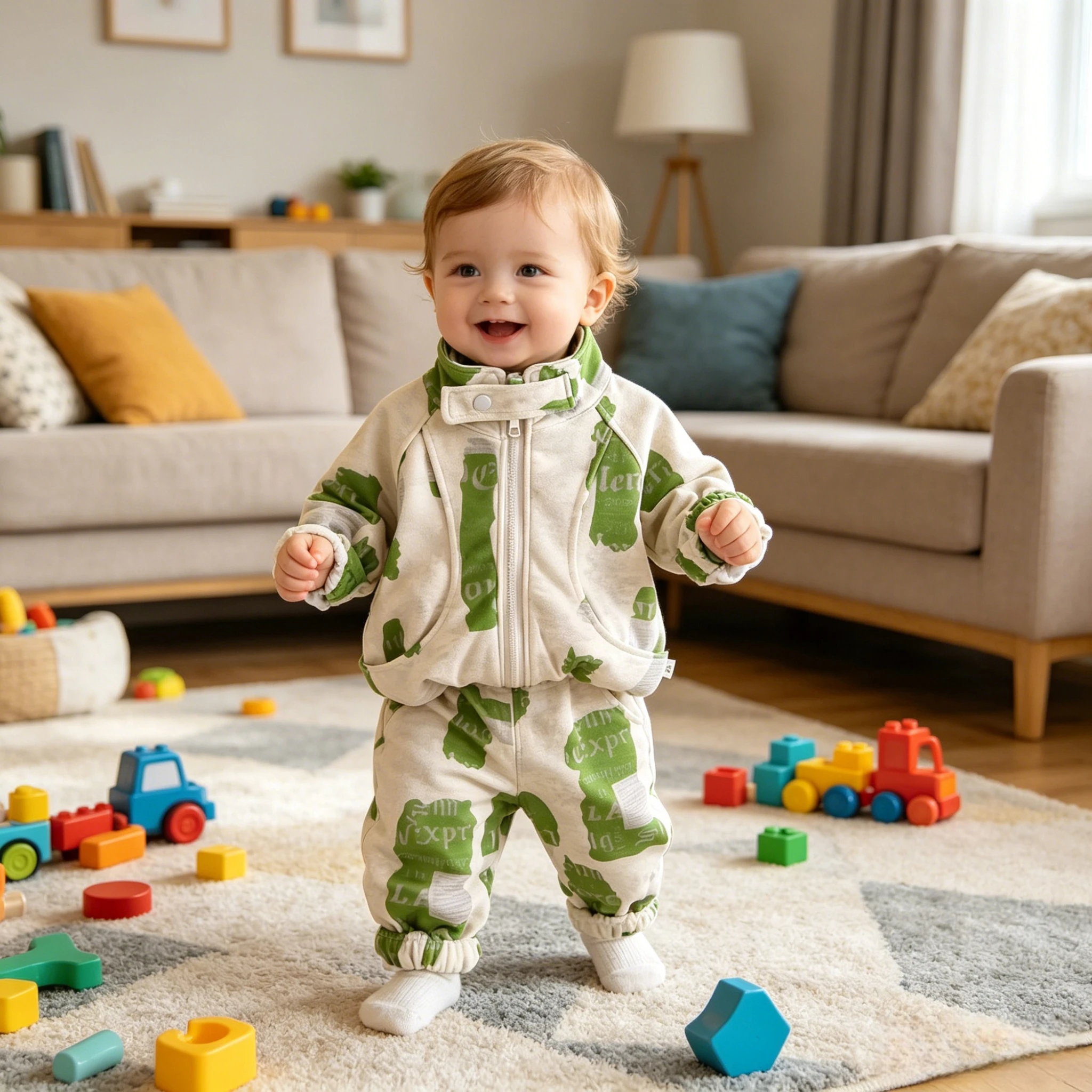 Spring & Autumn New Kids Stand Collar Long Sleeve Pants Set
Spring & Autumn New Kids Stand Collar Long Sleeve Pants Set