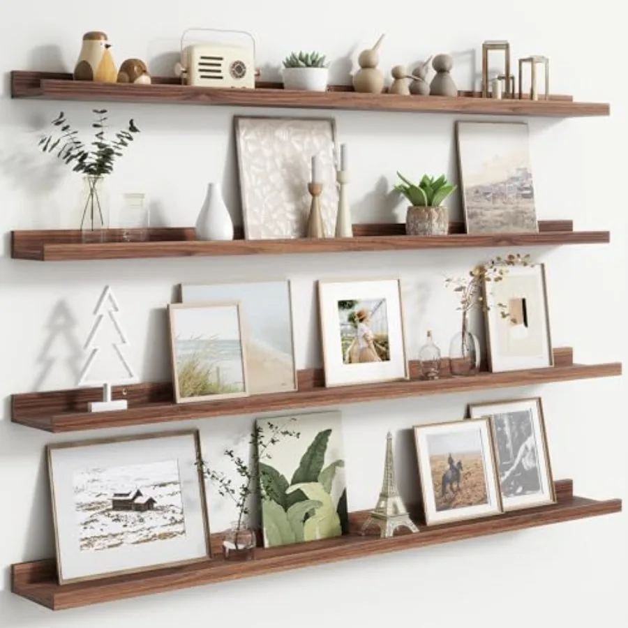 Floating Picture Ledge Shelves for Wall Set of 4, 48 Inch Wall Shelves with Lip Long Large Nursery Book Shelf for Toys Storage
Floating Picture Ledge Shelves for Wall Set of 4, 48 Inch Wall Shelves with Lip Long Large Nursery Book Shelf for Toys Storage