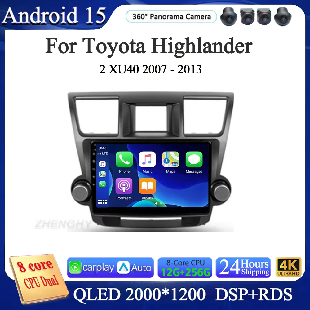 Android 15 для Toyota Highlander 2 XU40 2007-2013 Carplay Auto 2K экран автомобильный радиоприемник мультимедийный плеер WIFI + 4G авторадио стерео
Android 15 для Toyota Highlander 2 XU40 2007-2013 Carplay Auto 2K экран автомобильный радиоприемник мультимедийный плеер WIFI + 4G авторадио стерео