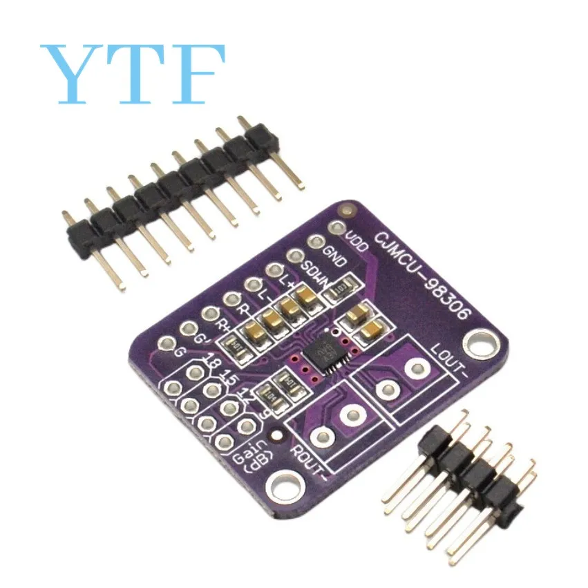 MAX98306 Stereo Amplifier Class D Module A B Type 3.7Wx2 Audio Amplifer Board for Arduino CJMCU-98306
MAX98306 Stereo Amplifier Class D Module A B Type 3.7Wx2 Audio Amplifer Board for Arduino CJMCU-98306