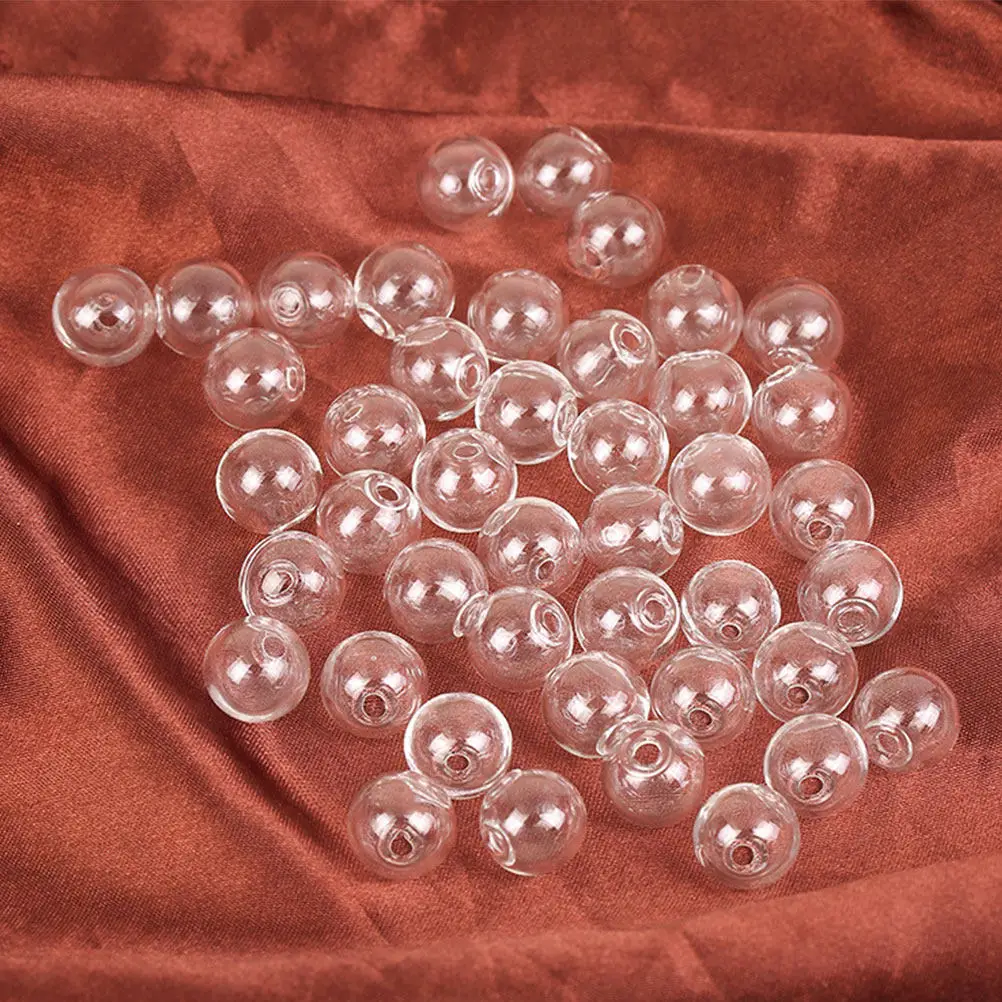 100Pcs Transparent Hollow Glass Ball Beads 10Mm DIY Jewelry Making Supplies for Necklace Bracelet Earrings Keychain Anklet Craft
100Pcs Transparent Hollow Glass Ball Beads 10Mm DIY Jewelry Making Supplies for Necklace Bracelet Earrings Keychain Anklet Craft