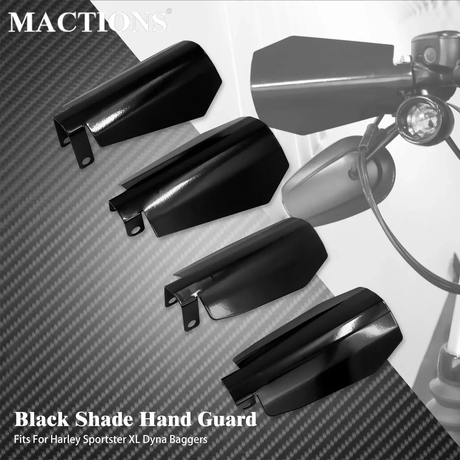 Motorcycle 2PCS Shade Hand Guard Left Right Handguard Protector Cover Gloss Black For Harley Dyna Sportster XL1200 883 Baggers
Motorcycle 2PCS Shade Hand Guard Left Right Handguard Protector Cover Gloss Black For Harley Dyna Sportster XL1200 883 Baggers