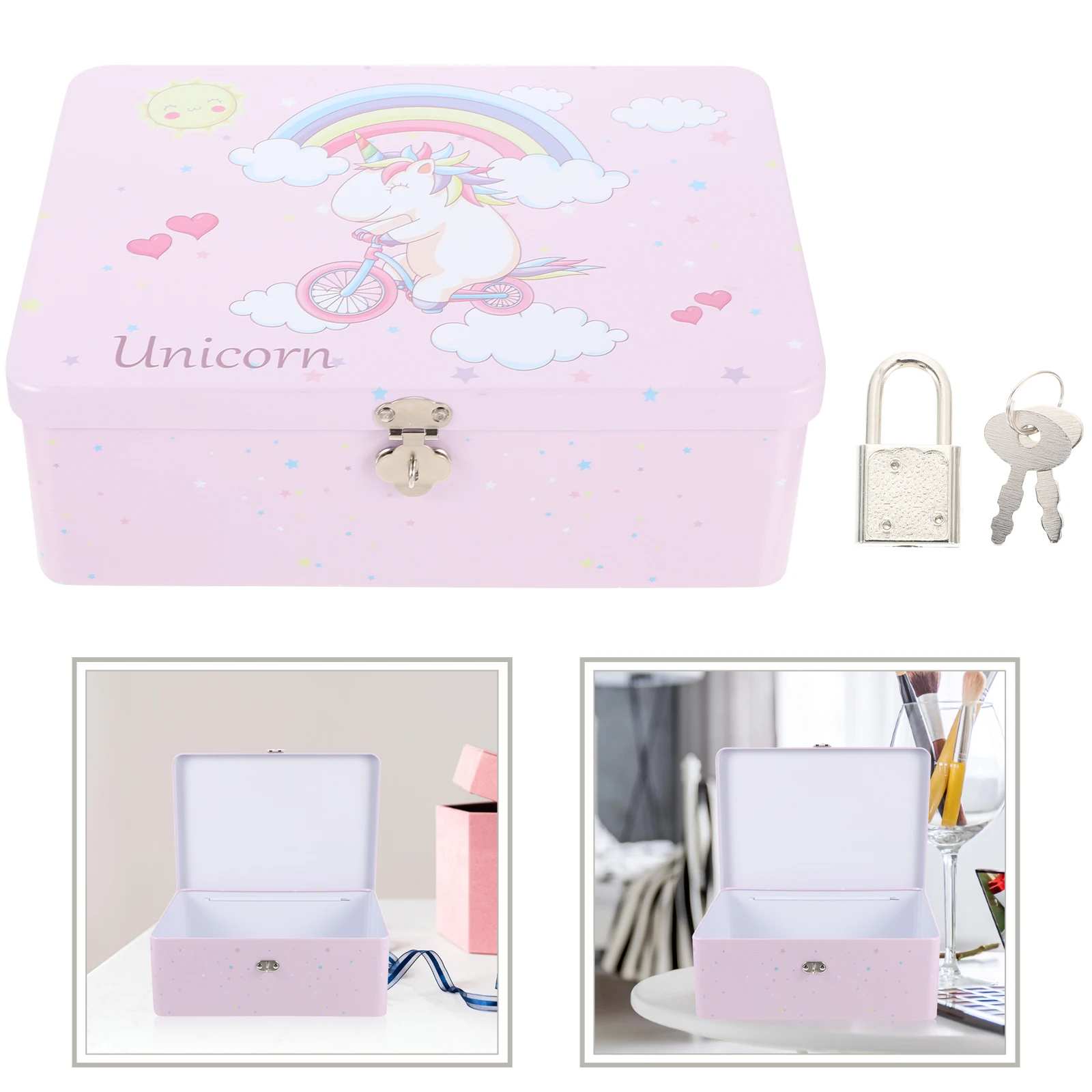 Vintage Tin Lock Keys for Jewelry Storage Keepsake Container Small Lock Tin Box Unicorn Storage Box Retro Desktop ganizer
Vintage Tin Lock Keys for Jewelry Storage Keepsake Container Small Lock Tin Box Unicorn Storage Box Retro Desktop ganizer