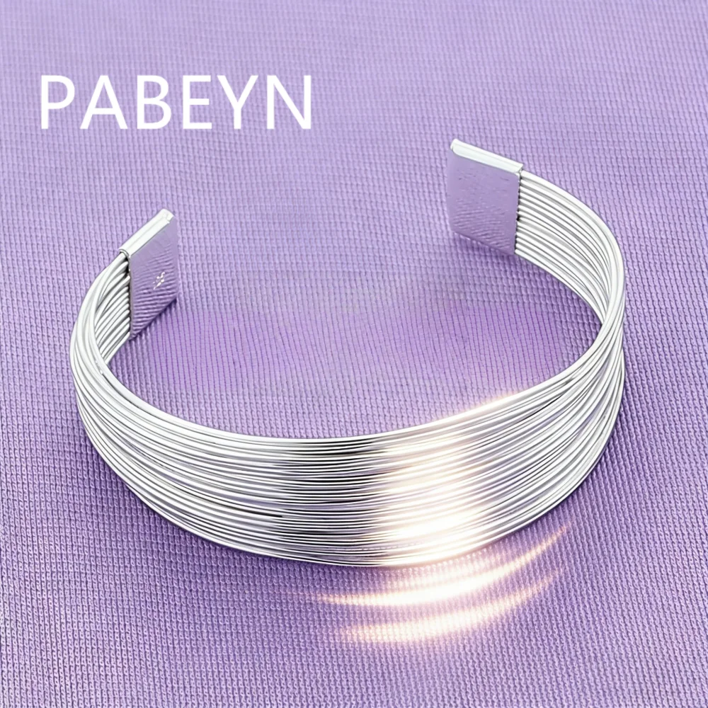 925 Sterling Silver Fashion Personality Multi-Line Bracelet Birthday Party Anniversary Gift Daily Wear
925 Sterling Silver Fashion Personality Multi-Line Bracelet Birthday Party Anniversary Gift Daily Wear