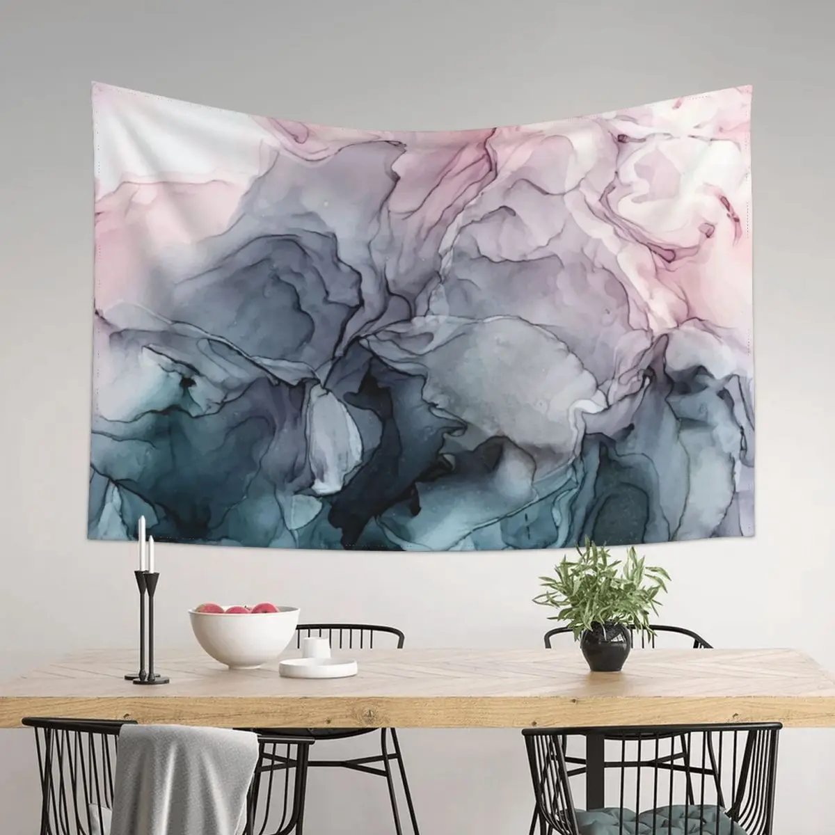 Blush and Payne's Grey Flowing Abstract Painting Tapestry Wall Decoration Decorations For Room Tapestry
Blush and Payne's Grey Flowing Abstract Painting Tapestry Wall Decoration Decorations For Room Tapestry