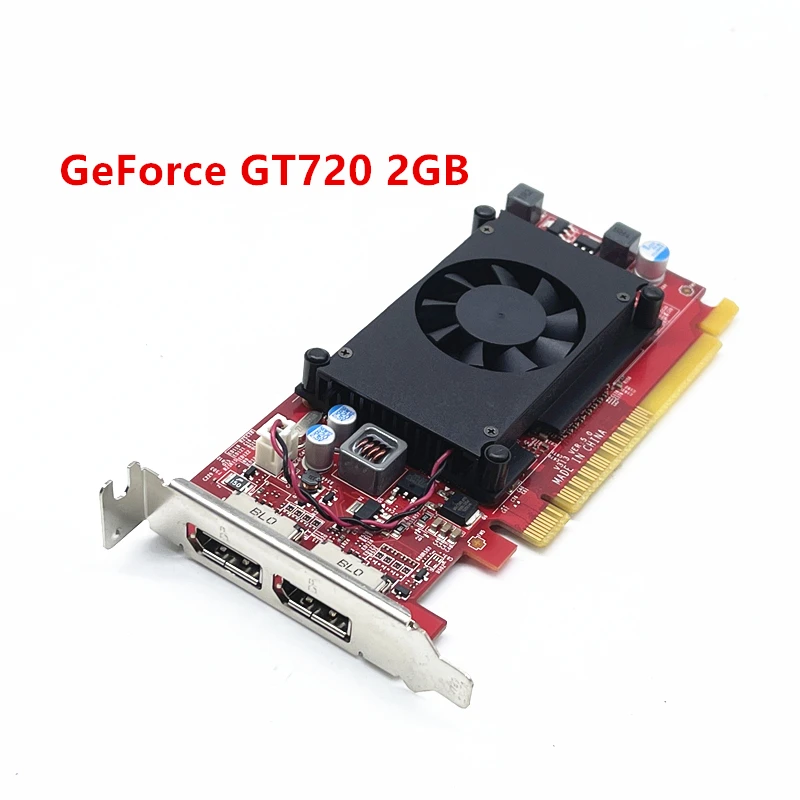 Оригинальная независимая видеокарта GeForce GT720 2 ГБ, двойной экранный дисплей для резервной видеокарты ПК
Оригинальная независимая видеокарта GeForce GT720 2 ГБ, двойной экранный дисплей для резервной видеокарты ПК
