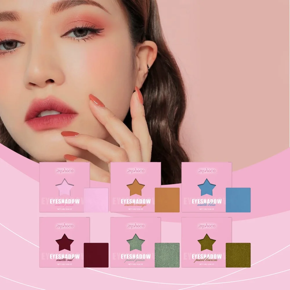 One button color display of monochrome eye shadow, durable makeup locking, portable makeup repair, silky and non blooming powder
One button color display of monochrome eye shadow, durable makeup locking, portable makeup repair, silky and non blooming powder