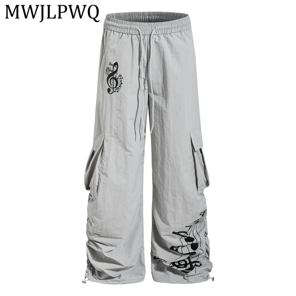 MWJLPWQ Stylish Multi-Pocket Cargo Pants For Men Print Drawstring Pleated Cuffs Design Street Loose Fit Wide-Leg Trousers 16040
MWJLPWQ Stylish Multi-Pocket Cargo Pants For Men Print Drawstring Pleated Cuffs Design Street Loose Fit Wide-Leg Trousers 16040