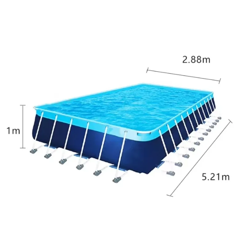 5M Outdoor Family Pvc Swimming Pool Rectangular Steel Frame Foldable Pool Amusement Park
5M Outdoor Family Pvc Swimming Pool Rectangular Steel Frame Foldable Pool Amusement Park