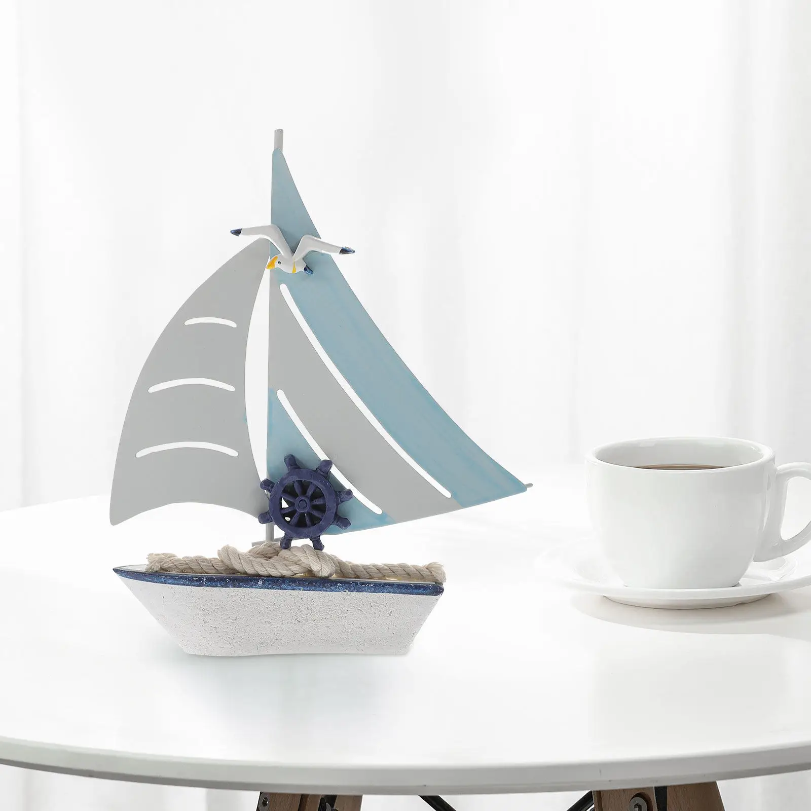 Sailing Ship Decor Wooden Miniature Sailboat Nautical Mediterranean Style Desktop Ornament Home Office Party Supplies
Sailing Ship Decor Wooden Miniature Sailboat Nautical Mediterranean Style Desktop Ornament Home Office Party Supplies