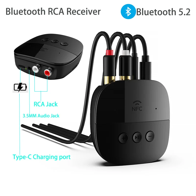 Bluetooth RCA Receiver Wireless Audio Receiver Bluetooth 5.2 Adapter Car Audio 3.5mm Jack Aux 2RCA Adapter for Smartphone Laptop
Bluetooth RCA Receiver Wireless Audio Receiver Bluetooth 5.2 Adapter Car Audio 3.5mm Jack Aux 2RCA Adapter for Smartphone Laptop