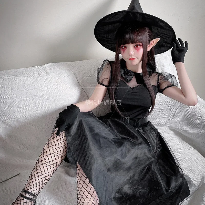 Halloween Costume For Women Witch Cosplay Anime 4-Piece Set Dress Belt Hat Gloves Sexy Y2k Female Fashion Mesh
Halloween Costume For Women Witch Cosplay Anime 4-Piece Set Dress Belt Hat Gloves Sexy Y2k Female Fashion Mesh