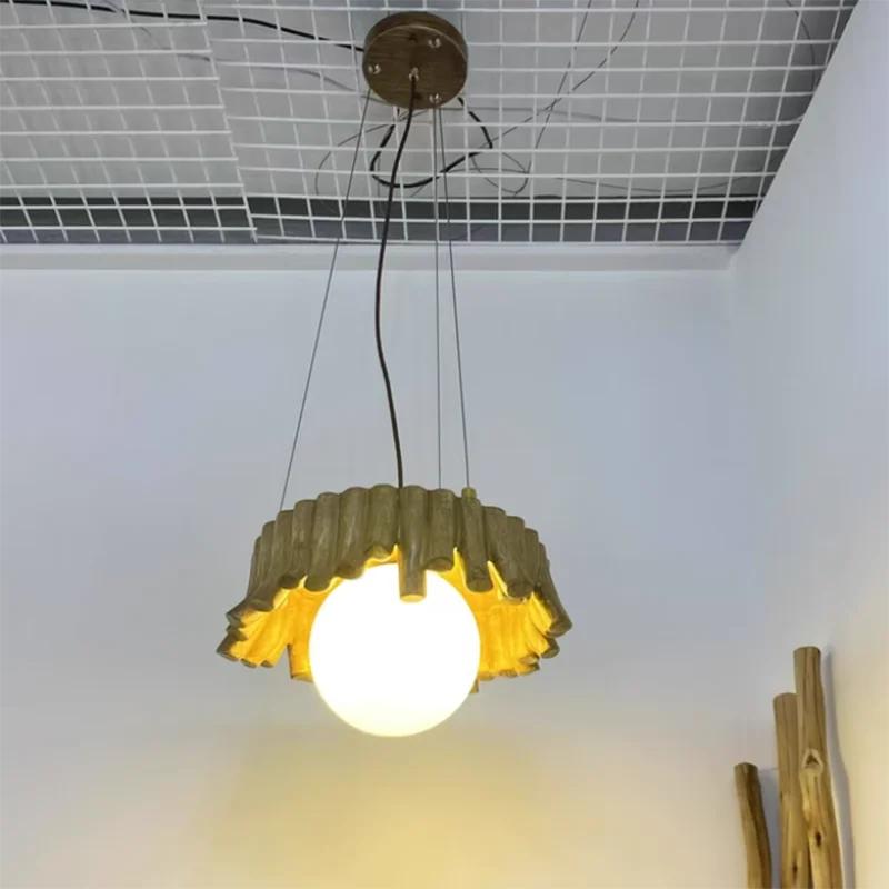Lovely living room chandelier with quiet wind and wood color, Nordic modern creative resin chandelier (excluding light bulb) in
Lovely living room chandelier with quiet wind and wood color, Nordic modern creative resin chandelier (excluding light bulb) in