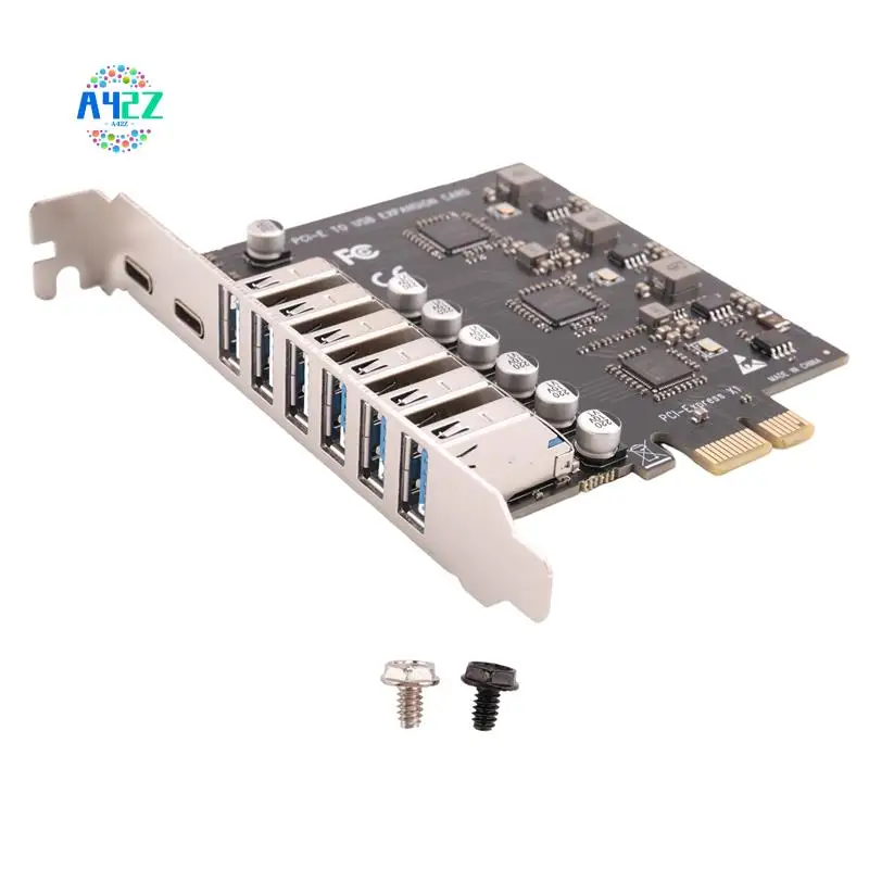 A42Z-SSU Pcie To USB 3.2 Gen 2 Card 8-Port (6X Type-A +2X Type-C) Converter PCIE Splitter VIA+NEC Chip For Desktop Computer
A42Z-SSU Pcie To USB 3.2 Gen 2 Card 8-Port (6X Type-A +2X Type-C) Converter PCIE Splitter VIA+NEC Chip For Desktop Computer