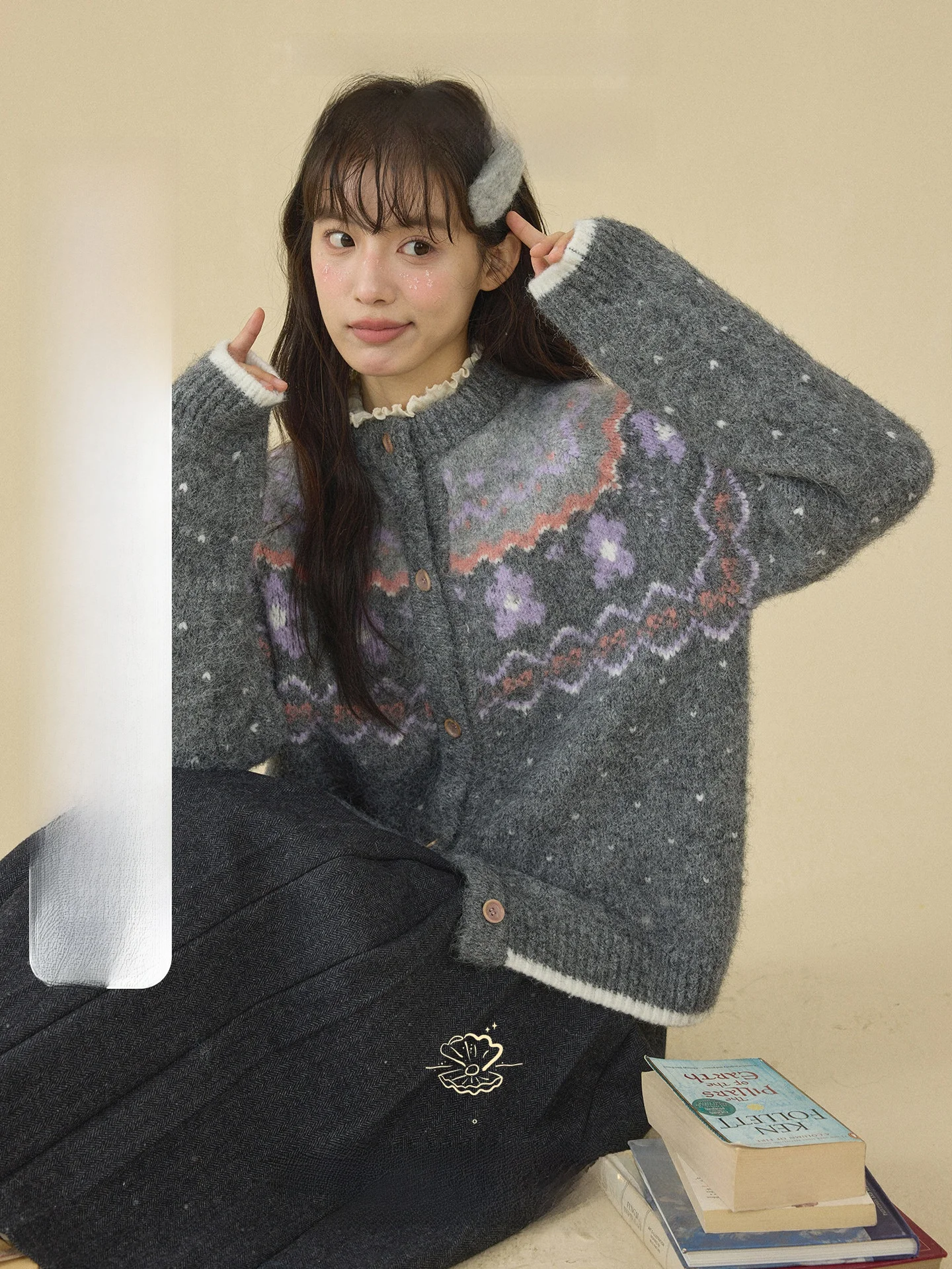 Nordic Style Lazy Knitted Sweater Coat Women's round Neck Open Cardigan Soft Comfortable Long Sleeve Floral Patterned Casual ...
Nordic Style Lazy Knitted Sweater Coat Women's round Neck Open Cardigan Soft Comfortable Long Sleeve Floral Patterned Casual ...