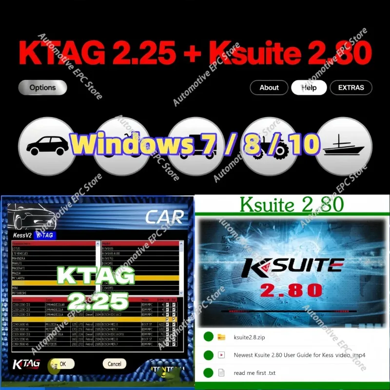 Ksuite 2,80 работает с KESS V2 V5.017 ECU Programmer Tool для автомобиля, грузовика, велосипеда, трактора, лодки, фиксации RSA Error, автоматическое диагностическое программное обеспечение
Ksuite 2,80 работает с KESS V2 V5.017 ECU Programmer Tool для автомобиля, грузовика, велосипеда, трактора, лодки, фиксации RSA Error, автоматическое диагностическое программное обеспечение