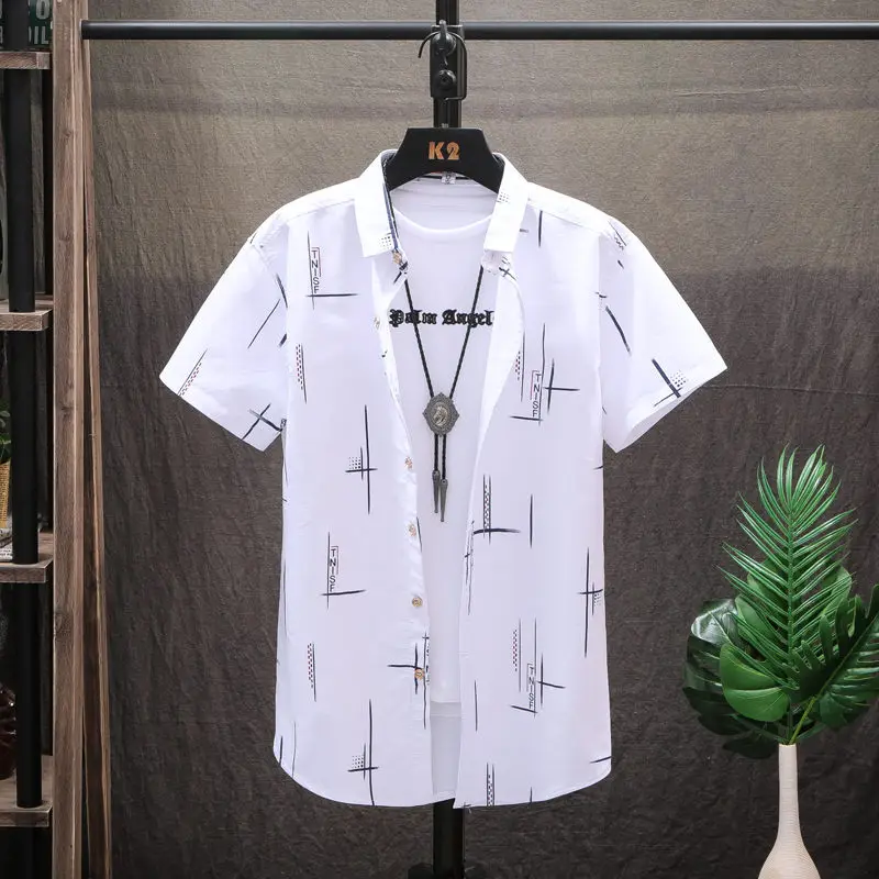 2026 Summer New Style Men's Printed Casual Short-Sleeved Shirt - Korean Edition Slim Fit
2026 Summer New Style Men's Printed Casual Short-Sleeved Shirt - Korean Edition Slim Fit