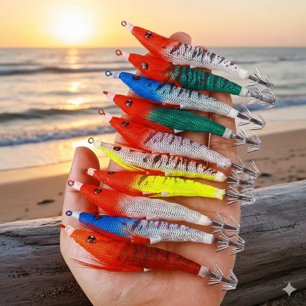 1 шт. 10,2 см 9,5 г светящаяся приманка-каракатица, жесткая приманка-креветка, для ловли кальмаров, каракатиц, осьминогов, рыболовный крючок, снасти для морской рыбалки
1 шт. 10,2 см 9,5 г светящаяся приманка-каракатица, жесткая приманка-креветка, для ловли кальмаров, каракатиц, осьминогов, рыболовный крючок, снасти для морской рыбалки