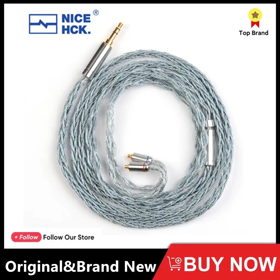 NiceHCK BlueCat HIFI аудиофил кабель 2% посеребренный серебристый медный сплав Модернизированный провод 3,5/2,5/4,4 мм MMCX/2 штыря для производителя 3
NiceHCK BlueCat HIFI аудиофил кабель 2% посеребренный серебристый медный сплав Модернизированный провод 3,5/2,5/4,4 мм MMCX/2 штыря для производителя 3