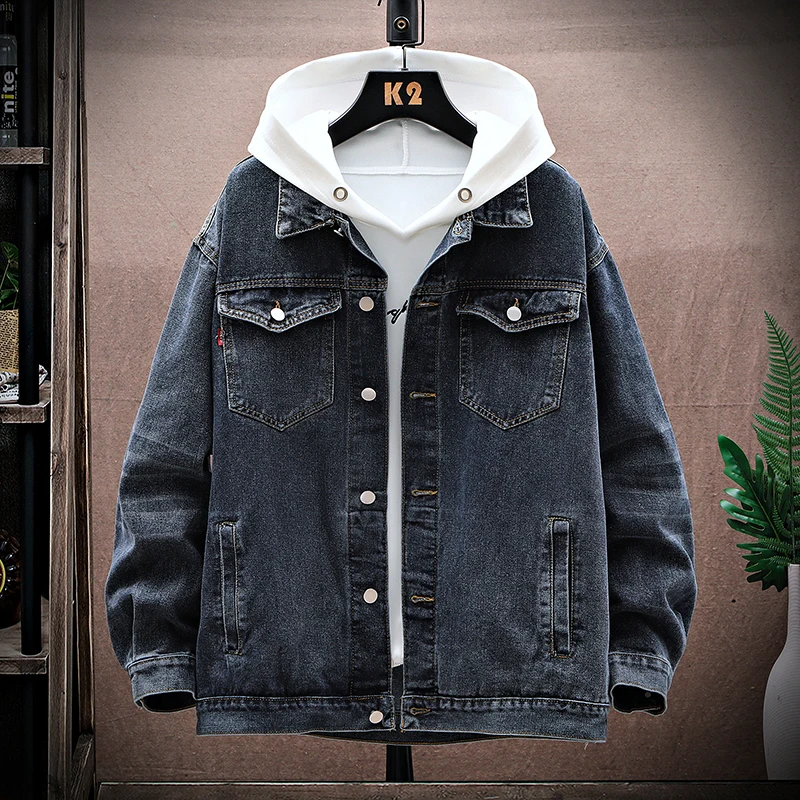 Высококачественная мужская джинсовая куртка, модная повседневная рабочая одежда, весна-осень, новая корейская версия, длинная верхняя одежда на пуговицах све
Высококачественная мужская джинсовая куртка, модная повседневная рабочая одежда, весна-осень, новая корейская версия, длинная верхняя одежда на пуговицах све