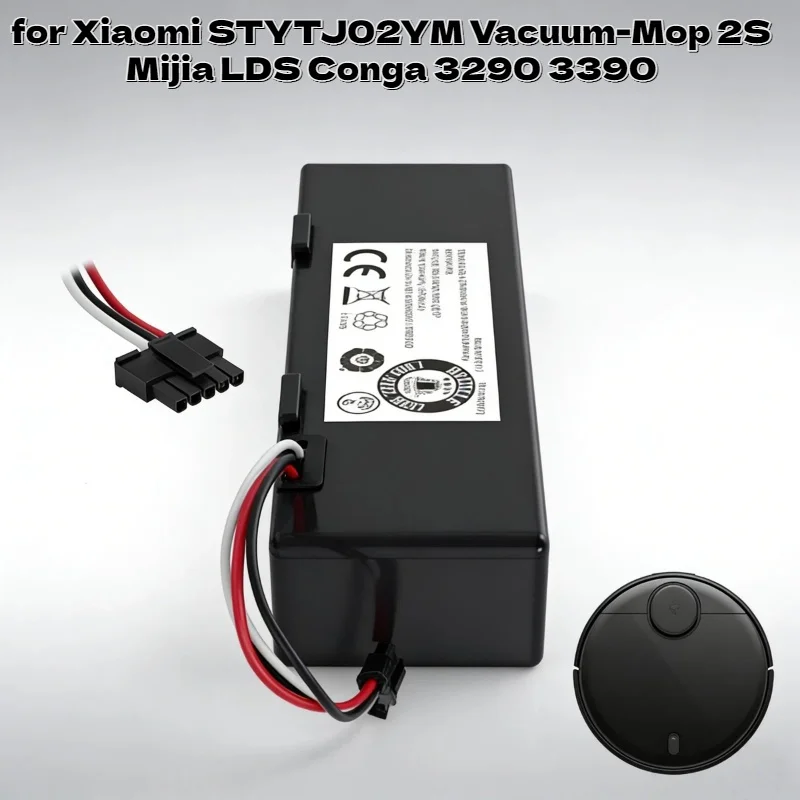 Output 14.4V 3500mAh Battery Long Life for Xiaomi STYTJ02YM Vacuum-Mop 2S Mijia LDS Conga 3290 3390 Vacuum Replacement Parts
Output 14.4V 3500mAh Battery Long Life for Xiaomi STYTJ02YM Vacuum-Mop 2S Mijia LDS Conga 3290 3390 Vacuum Replacement Parts