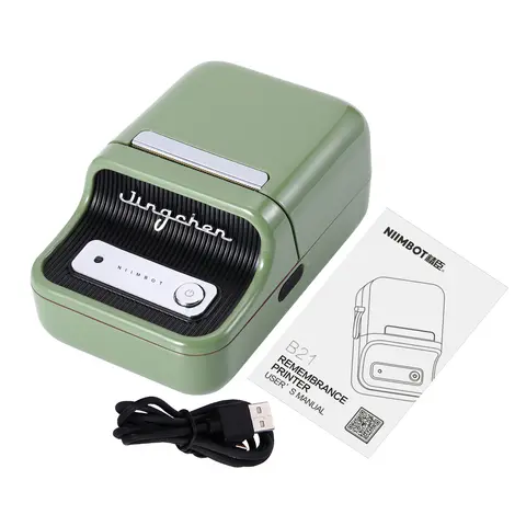 B21 Label Printer Portable Wireless BT Thermal Label Maker Sticker Printer with RFID Recognition Great for Supermarket