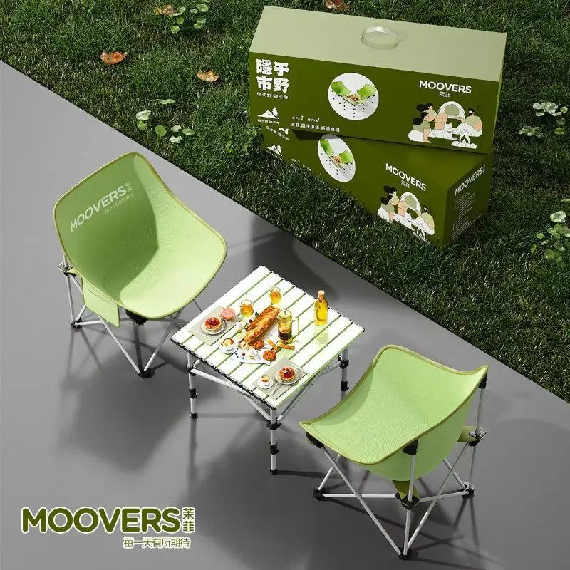 Outdoor Folding Table Chairs Set Egg Roll Table Moon Chair Camping Picnic Portable Lightweight Aluminum Alloy Travel Beach Kit
Outdoor Folding Table Chairs Set Egg Roll Table Moon Chair Camping Picnic Portable Lightweight Aluminum Alloy Travel Beach Kit