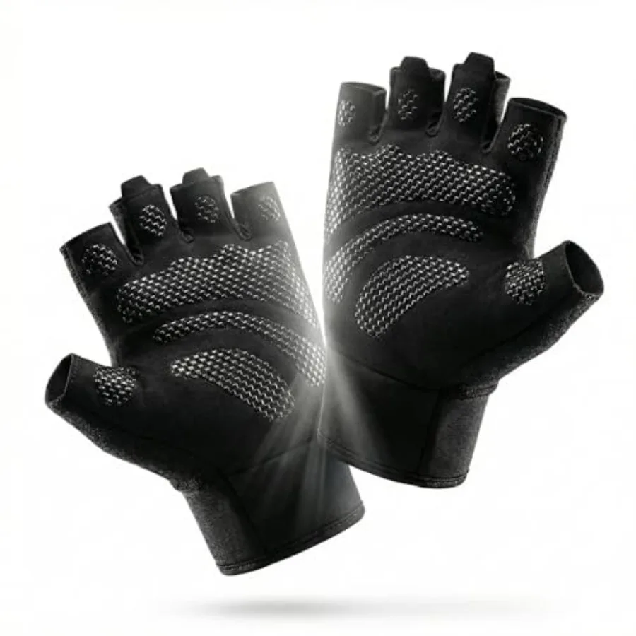 Weight Lifting Gloves with Extended Wrist Support - High-Grip Silicone Padded Gym Gloves for Men and Women, Breathable Fingerle
Weight Lifting Gloves with Extended Wrist Support - High-Grip Silicone Padded Gym Gloves for Men and Women, Breathable Fingerle