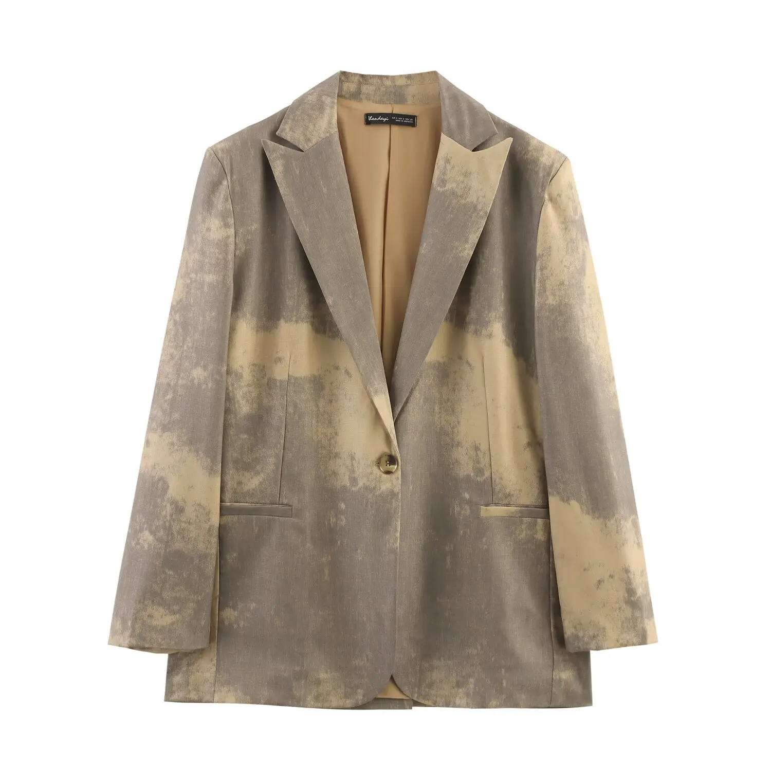 2025 New Women's Clothing European and American Style Fashion Lapel Long Sleeve Printed Extremely Simple Tube Jacket
2025 New Women's Clothing European and American Style Fashion Lapel Long Sleeve Printed Extremely Simple Tube Jacket