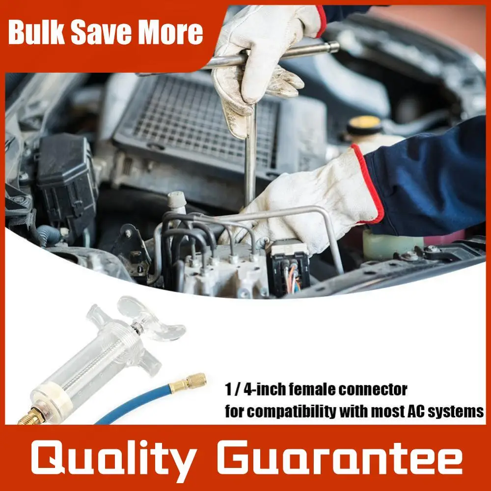 Coolant Filling Tube Injection Tool with R-134A Low Side Quick Coupler Adapter 30ml Manual Oiler Injection AC System Accessories
Coolant Filling Tube Injection Tool with R-134A Low Side Quick Coupler Adapter 30ml Manual Oiler Injection AC System Accessories