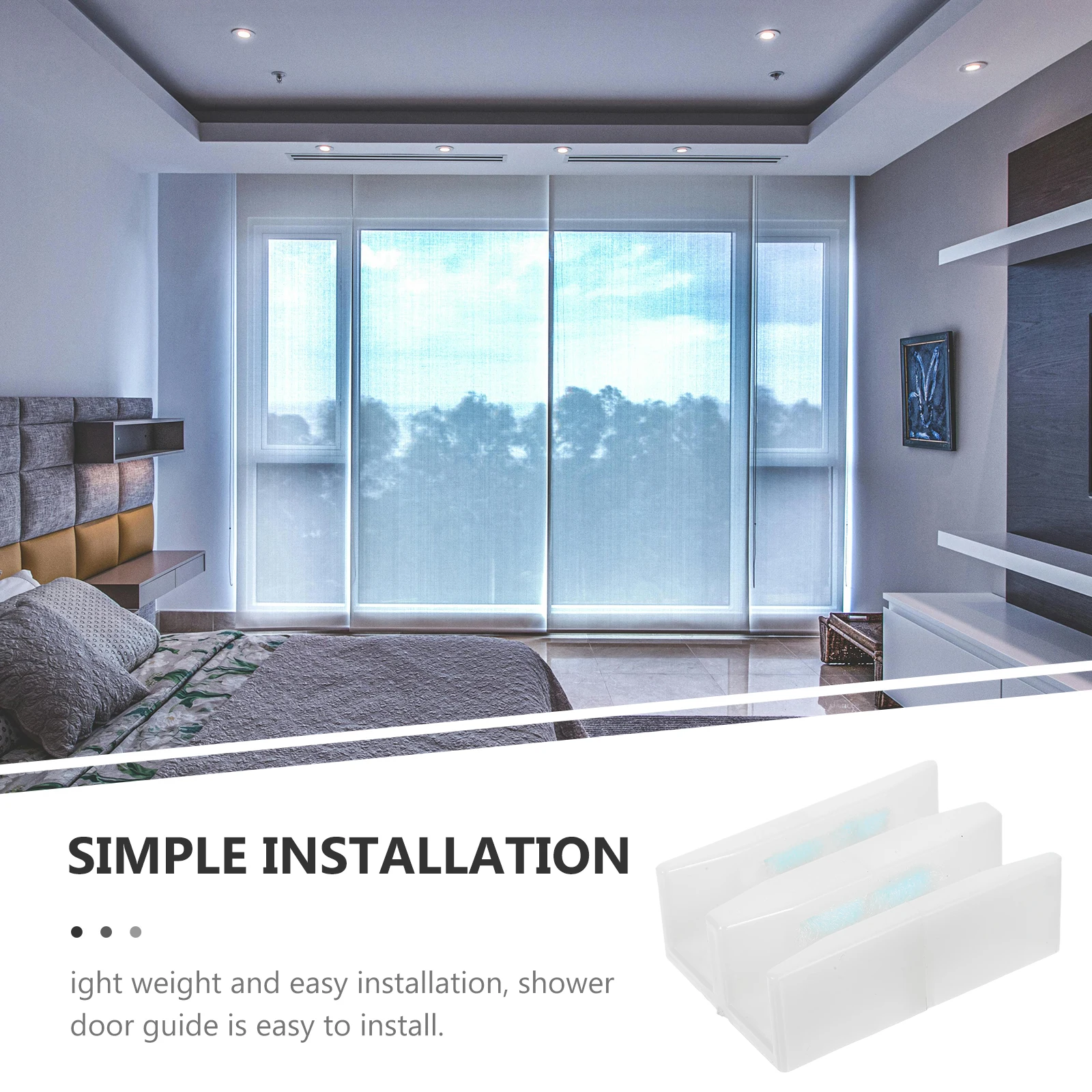 4 Sets White Plastic Shower Door Guide Bottom Replacement Parts for Sliding Doors Glass Door Guides Track Accessories Strong
4 Sets White Plastic Shower Door Guide Bottom Replacement Parts for Sliding Doors Glass Door Guides Track Accessories Strong