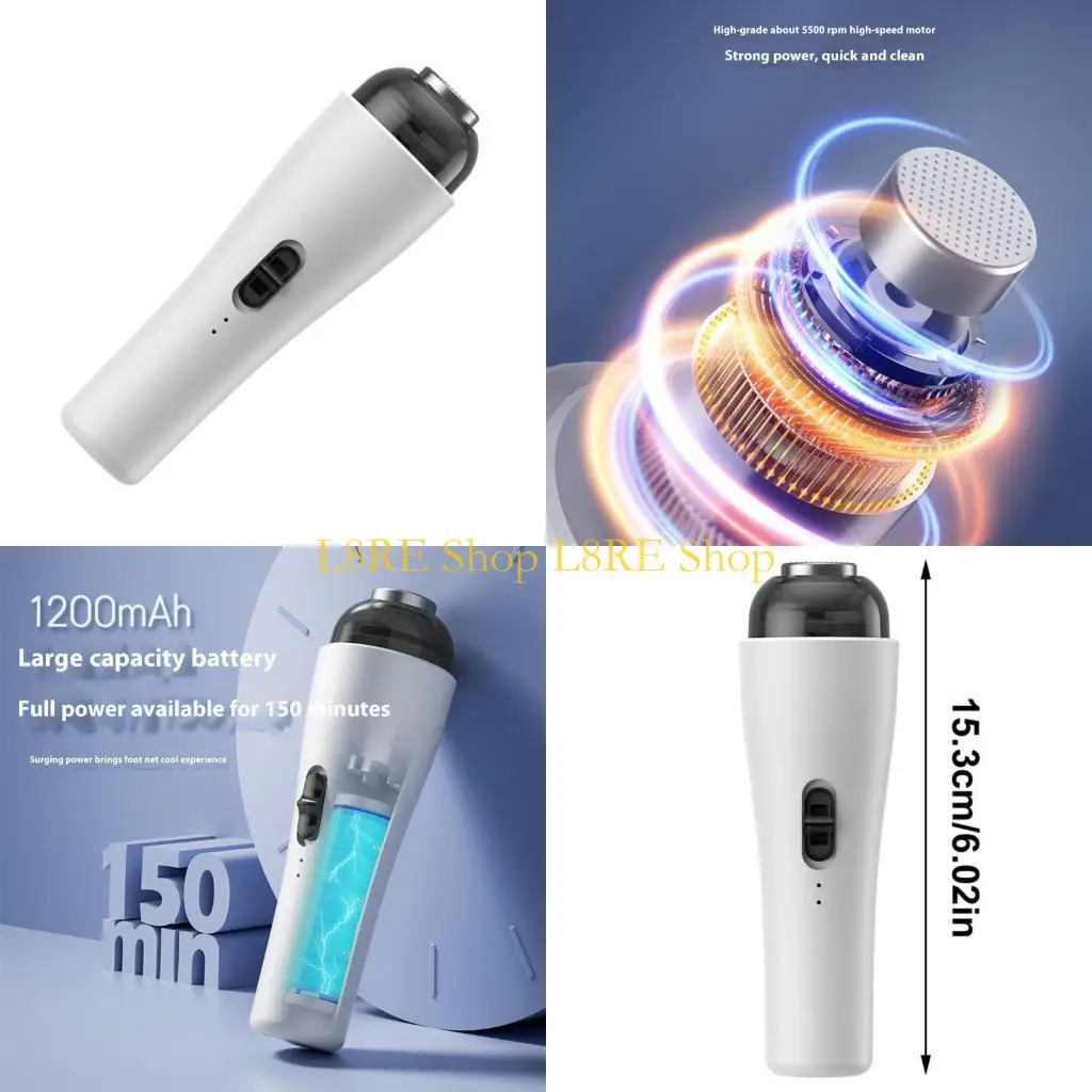 L8RE Electric Pedicure Tool for Hard Skin Removal 1200mAh 2 Speed Foot Scrubber
L8RE Electric Pedicure Tool for Hard Skin Removal 1200mAh 2 Speed Foot Scrubber