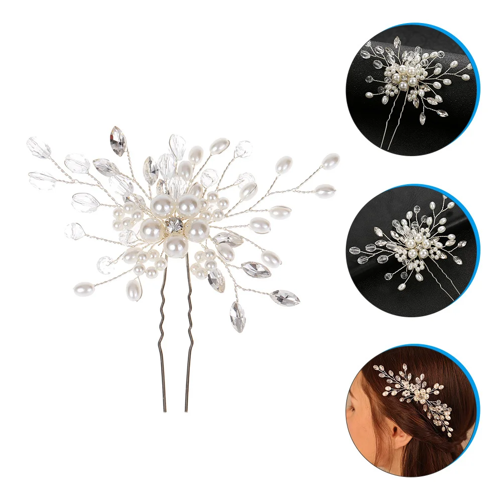 Pearl Rhinestone Flower Wedding Hairpin Bridal Hair Accessories for Bride Bridesmaid Special Occasion Hair Accessories 
Pearl Rhinestone Flower Wedding Hairpin Bridal Hair Accessories for Bride Bridesmaid Special Occasion Hair Accessories