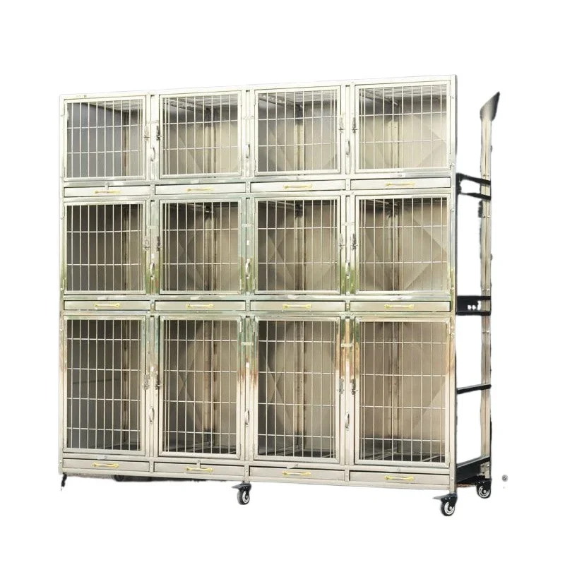 Double stainless steel dog cage
Double stainless steel dog cage