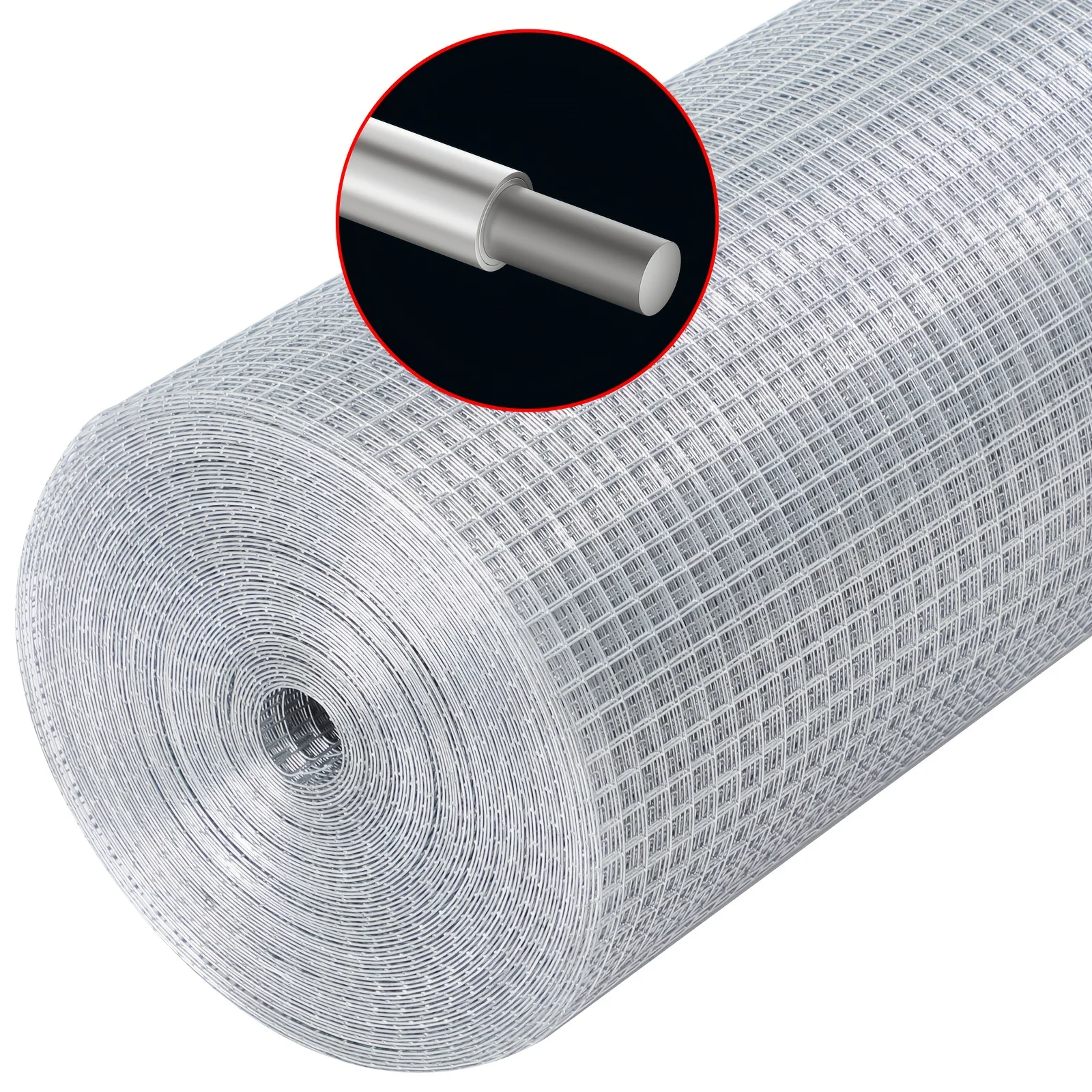 1 Roll Heavy-Duty Hot-Dipped Galvanized Welded Metal Hardware Cloth Wire Mesh Roll - Sheet, Small Animal Openings, Rustproof Coating Suitable for Bee Barrier, Chicken Coop, Garden Fence, Poultry Netting, Outdoor Wire for Animal Cages & Plant
1 Roll Heavy-Duty Hot-Dipped Galvanized Welded Metal Hardware Cloth Wire Mesh Roll - Sheet, Small Animal Openings, Rustproof Coating Suitable for Bee Barrier, Chicken Coop, Garden Fence, Poultry Netting, Outdoor Wire for Animal Cages & Plant