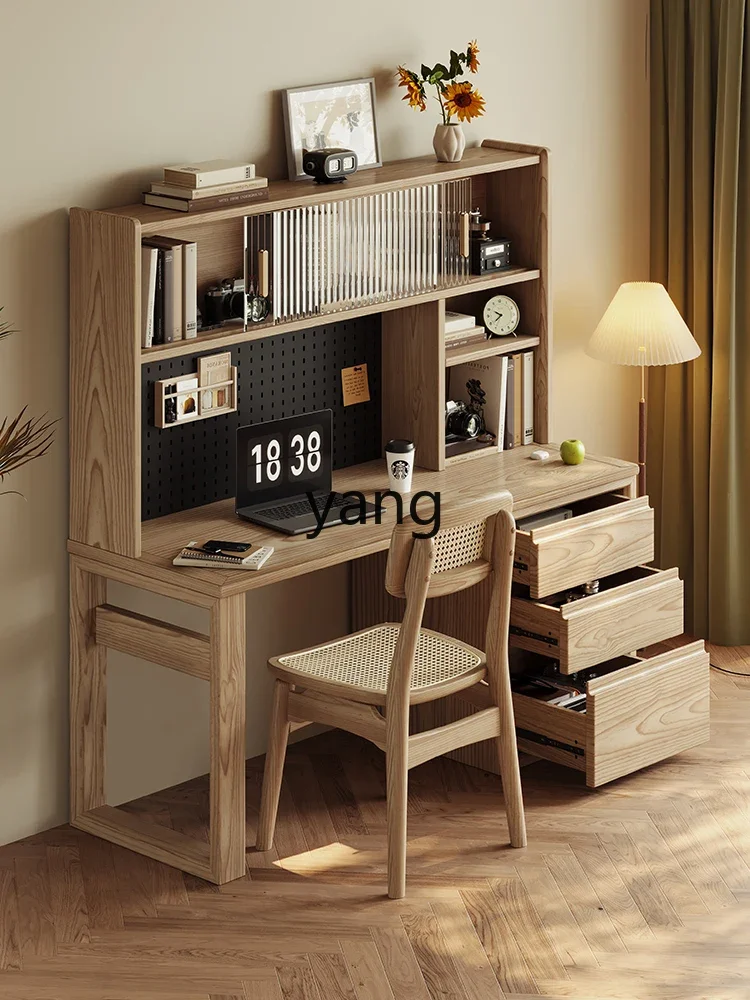 CX solid wood desk bookshelf integrated household writing table small apartment computer table
CX solid wood desk bookshelf integrated household writing table small apartment computer table
