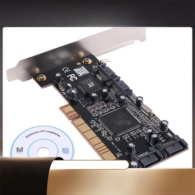 4-портовая плата контроллера RAID Карта расширения PCI 2.0 SATA II с чипом Sil3114 Внутренние порты PCI Sata Карта контроллера Raid-N35R 
4-портовая плата контроллера RAID Карта расширения PCI 2.0 SATA II с чипом Sil3114 Внутренние порты PCI Sata Карта контроллера Raid-N35R