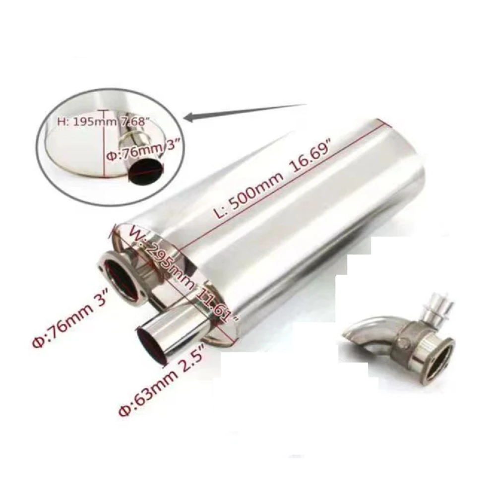 Car Big 500MM Exhaust Pipe Vacuum Pump Variable Valve Mufflers Remote Control Stainless Steel 63mm-76mm
Car Big 500MM Exhaust Pipe Vacuum Pump Variable Valve Mufflers Remote Control Stainless Steel 63mm-76mm