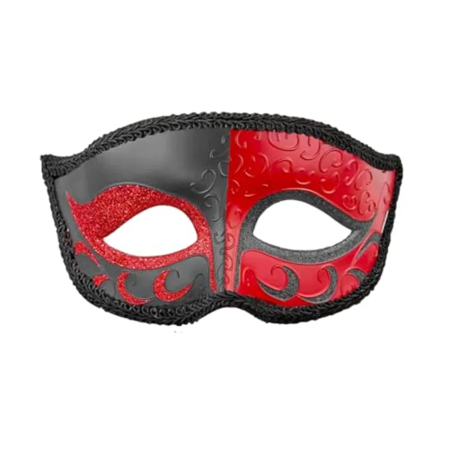 HyperFun Masquerade Mask for Men Classic Vintage Venetian Mens Mask Lightweight Gentle, Specially for Costume, Theme Parties
HyperFun Masquerade Mask for Men Classic Vintage Venetian Mens Mask Lightweight Gentle, Specially for Costume, Theme Parties