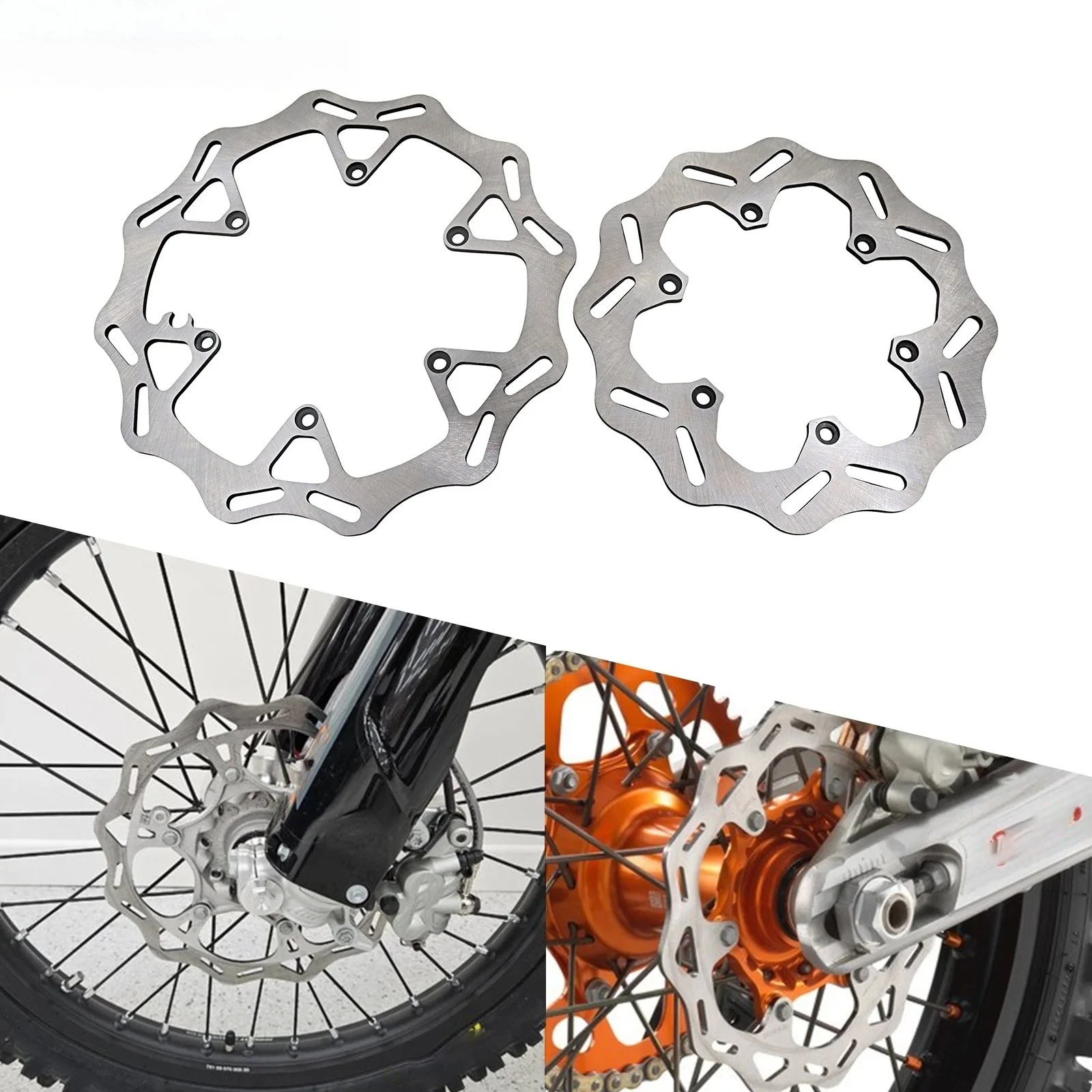 260/220mm Front Rear Brake Discs Rotors For KTM EXC EXCF SX SXF XC XCW XCF125 200 250 300 350 450 500 1994-2022 For Husqvarna
260/220mm Front Rear Brake Discs Rotors For KTM EXC EXCF SX SXF XC XCW XCF125 200 250 300 350 450 500 1994-2022 For Husqvarna
