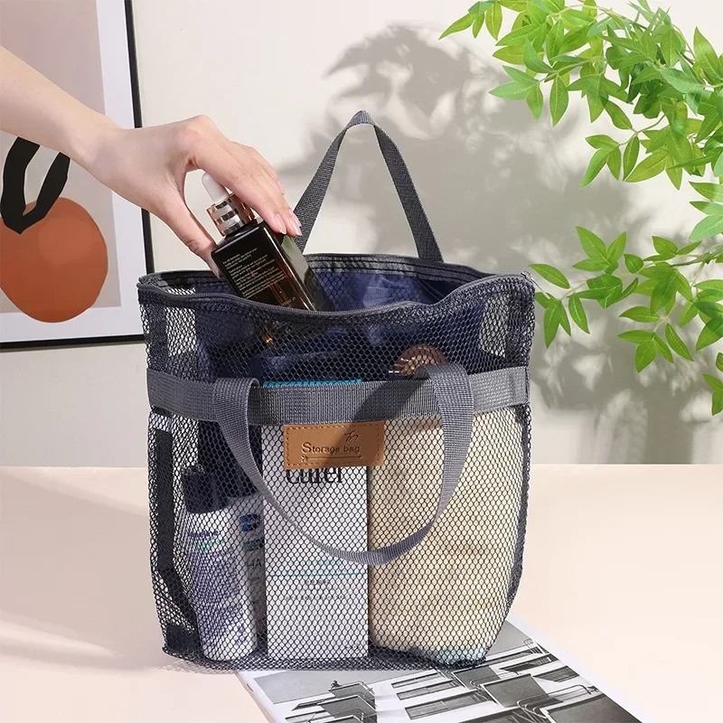 Beach Travel Bag Portable Zipper Mesh Outdoor Swimming Toiletries Storage Tote Women Large Capacity Foldable Cosmetic Handbag
Beach Travel Bag Portable Zipper Mesh Outdoor Swimming Toiletries Storage Tote Women Large Capacity Foldable Cosmetic Handbag