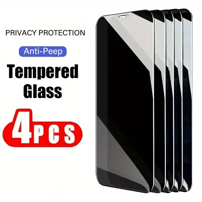 4Pcs Privacy Screen Protector Suitable for IPhone 17 16 15 14 Pro Max 13 12Mini Tempered Glass For iPhone 11 Pro XR XS Max Glass
4Pcs Privacy Screen Protector Suitable for IPhone 17 16 15 14 Pro Max 13 12Mini Tempered Glass For iPhone 11 Pro XR XS Max Glass
