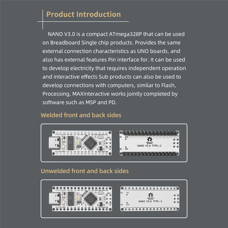 New--Improved Atmega328p Development Board Type-C Interface Compatible With For Arduino Nano V3.0 CH340G, Pink B Easy Install
New--Improved Atmega328p Development Board Type-C Interface Compatible With For Arduino Nano V3.0 CH340G, Pink B Easy Install