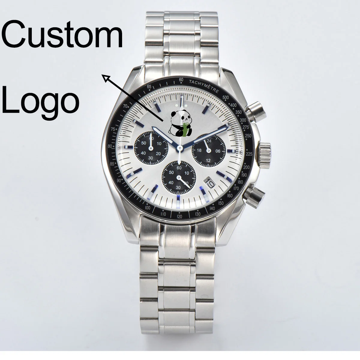 Customized logo vk63 Panda dial vk63 movement case timing code watch electronic multifunctional 316 steel case
Customized logo vk63 Panda dial vk63 movement case timing code watch electronic multifunctional 316 steel case