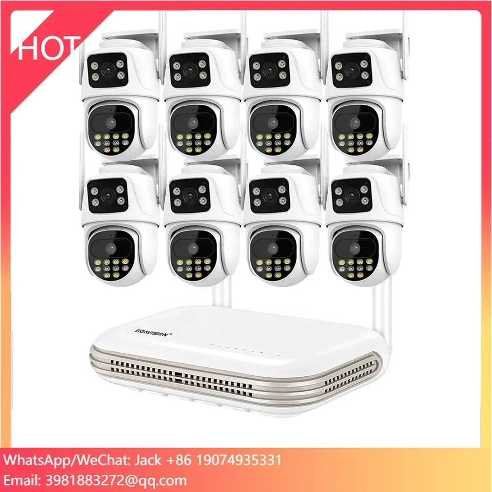 Wireless PTZ 8MP WIFI Monitoring System Two Way Audio House Protection IP Cam NVR Kit Video Wireless Security Camera System
Wireless PTZ 8MP WIFI Monitoring System Two Way Audio House Protection IP Cam NVR Kit Video Wireless Security Camera System