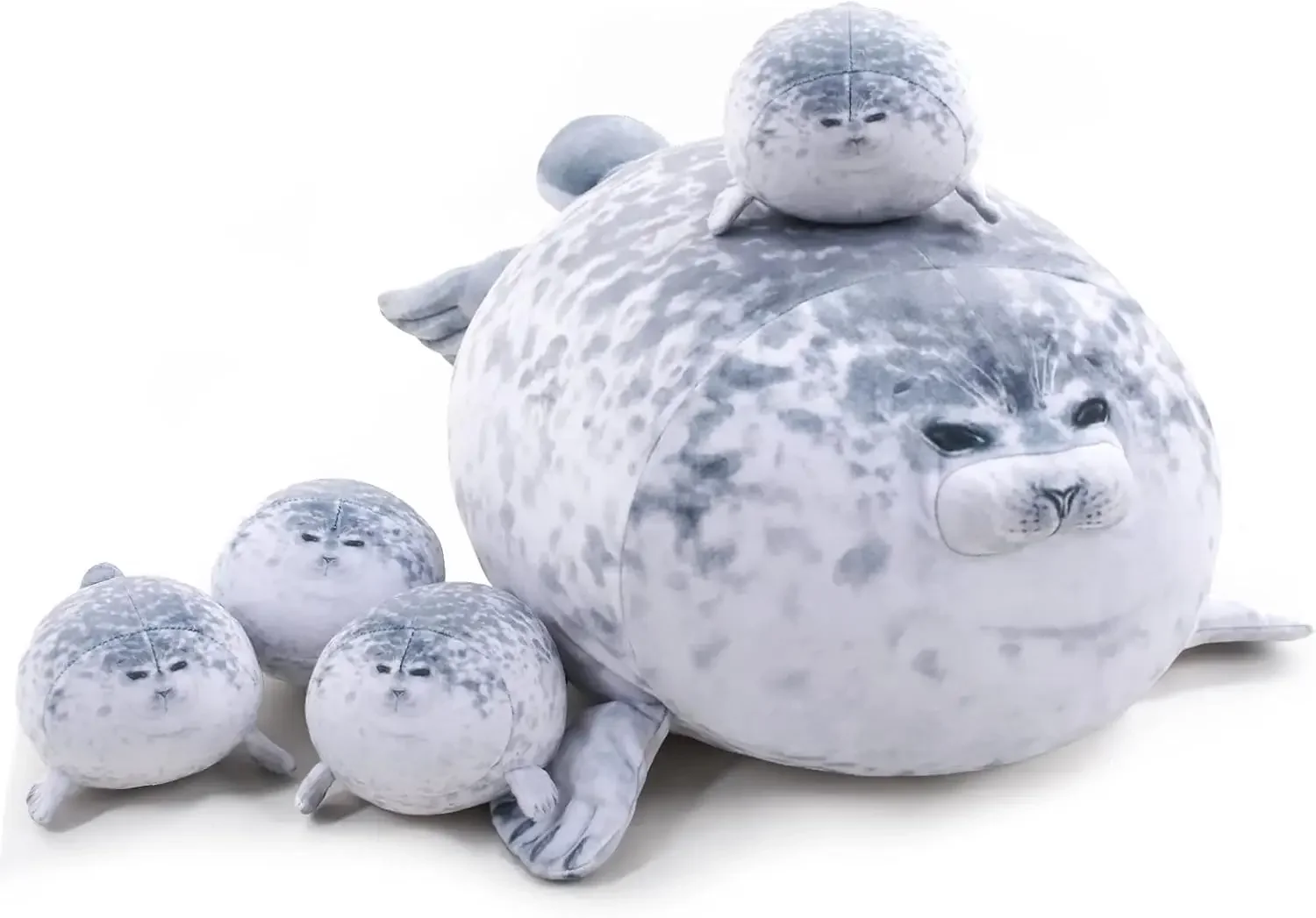 Chubby Blob Seal Pillow with 4 Baby Seals Inside, Soft Stuffed Animal Toy Gift for Kids, 20inch
Chubby Blob Seal Pillow with 4 Baby Seals Inside, Soft Stuffed Animal Toy Gift for Kids, 20inch