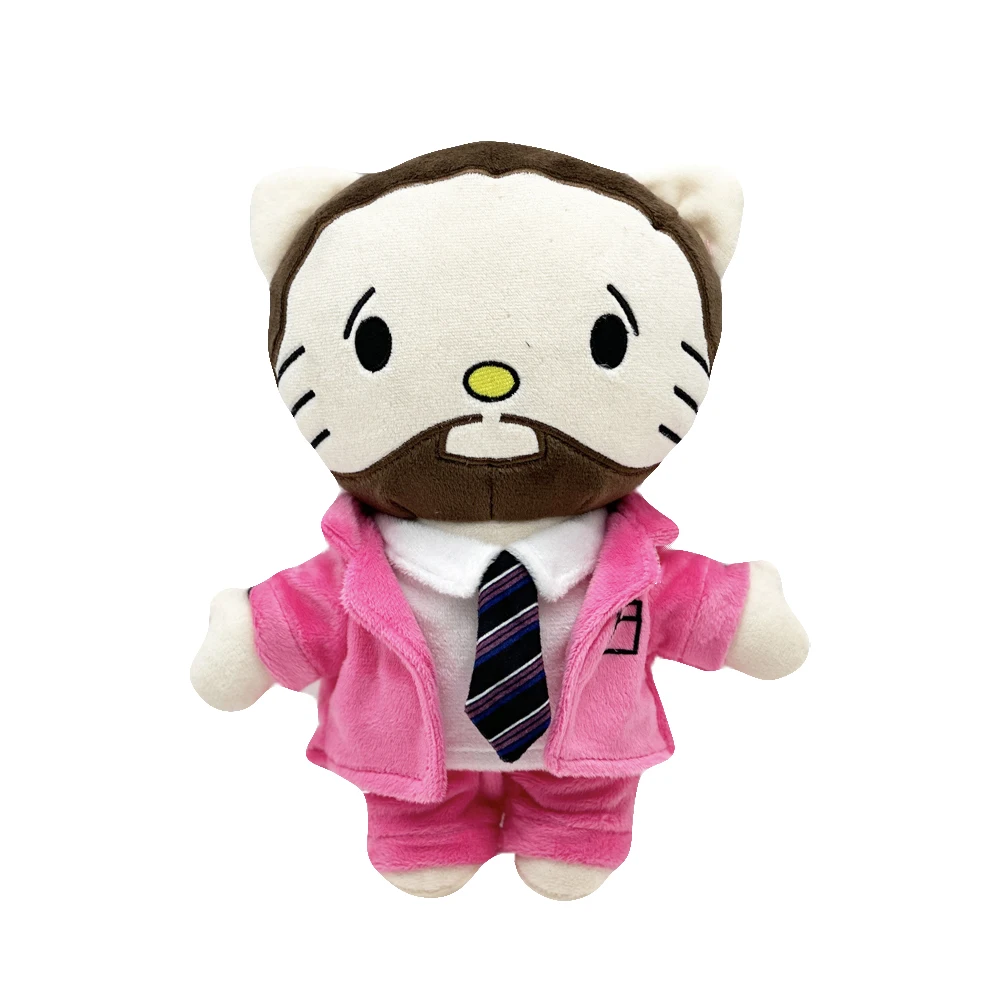 24cm Cute Bearded Hello Kitty Mac Miller Stuffed Plush Toy, Pink Suit Tie Design Plushie, Perfect Birthday Gift for Kids Fans
24cm Cute Bearded Hello Kitty Mac Miller Stuffed Plush Toy, Pink Suit Tie Design Plushie, Perfect Birthday Gift for Kids Fans