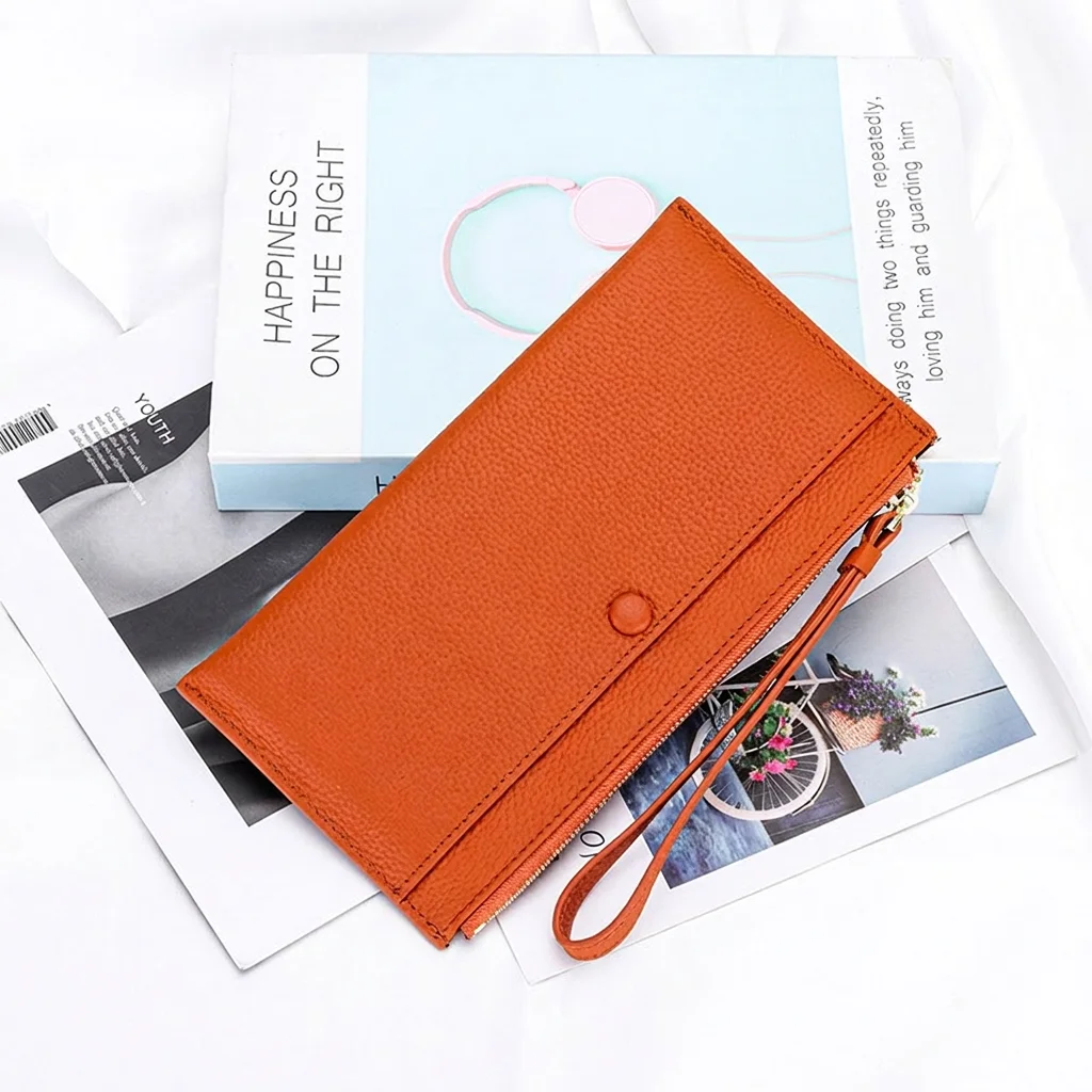 Ladies Zipper Wallet Lightweight Leather Women'S Wallet Top Grain Leather Wallet Solid Color For Evening Events Shopping
Ladies Zipper Wallet Lightweight Leather Women'S Wallet Top Grain Leather Wallet Solid Color For Evening Events Shopping
