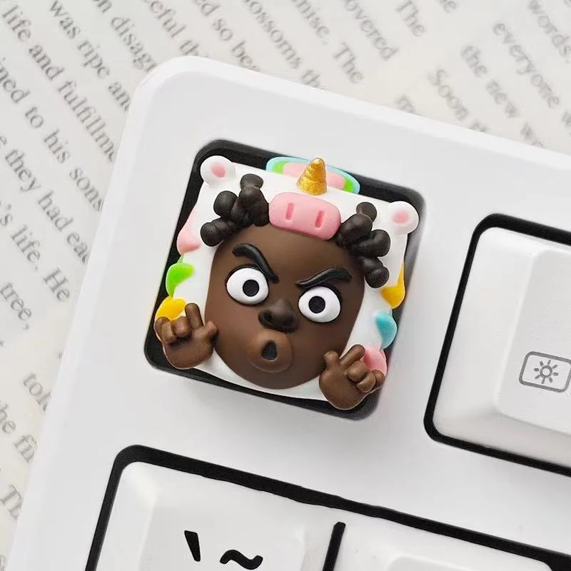 Забавные кастомные кейкапы для механической клавиатуры, креативные кейкапы из смолы 1U ESC, кейкапы Cherry Profile, авторские кейкапы, подарки
Забавные кастомные кейкапы для механической клавиатуры, креативные кейкапы из смолы 1U ESC, кейкапы Cherry Profile, авторские кейкапы, подарки