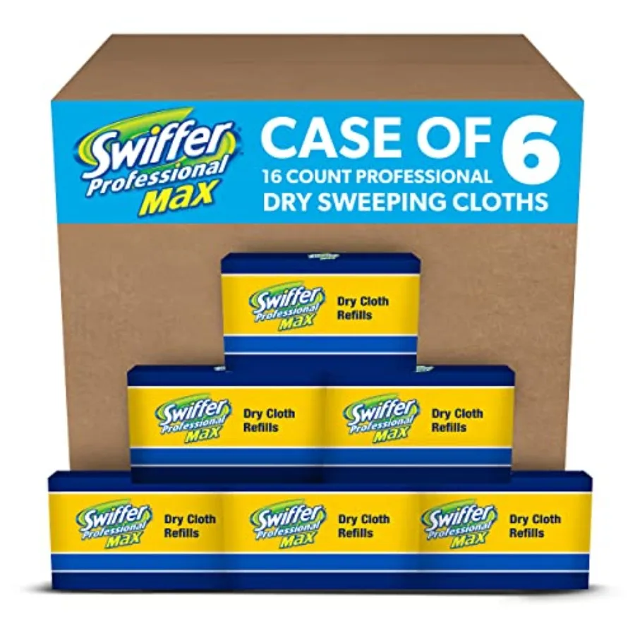 Swiffer max/xl dry refill cloths 17.88 x 10 white 16/box 6 boxes/carton
Swiffer max/xl dry refill cloths 17.88 x 10 white 16/box 6 boxes/carton